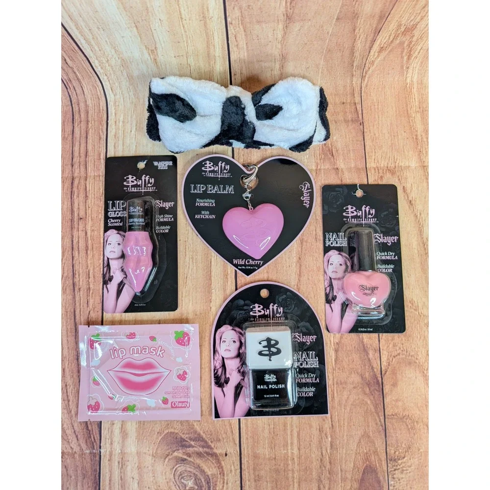 Buffy the Vampire Slayer Lip Gloss Balm & Nail Polish Beauty Bundle Lot